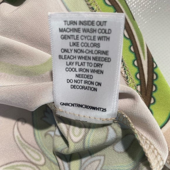 NEW Allison Daley Embellished Paisley Print 3/4 Sleeve Crisscross Top $59 - Picture 5 of 9